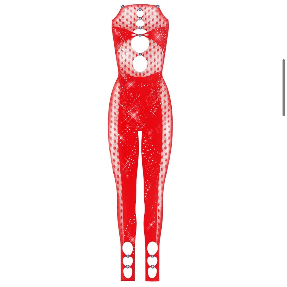 POSTERGIRL RHINESTONED JANICE JUMPSUIT